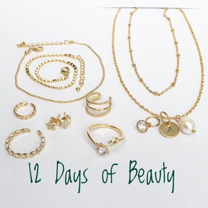 BESTSELLER!!! 12 Days of Beauty Christmas Advent Calendar for Girl, Christmas Gifts for Teenager Girl, Set of 12 jewelry Gifts 12th Birthday