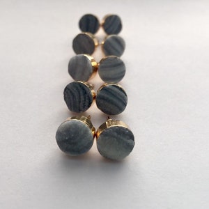 Raw Stone Earrings, Druzy Gold Earrings, Minimalist Stone Earrings, Sparkly Druzy Earrings, Girlfriend Gift, Wedding Jewelry,Bridesmaid gift