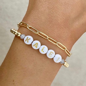 Gold Filled Paperclip Bracelet | Rectangle Chain Bracelet | Toggle Clasp  Bracelet | Oval Link Chain Bracelet | Gifts for Her