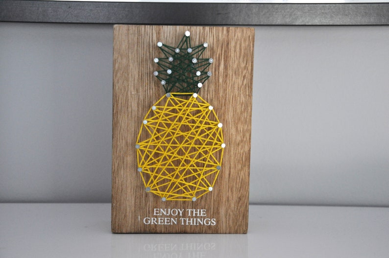 Pineapple String Art Wood Wall Decor Enjoy The Image 0