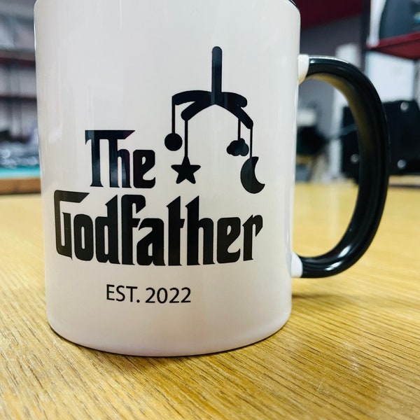 Godfather Mug / Gift for Godfather/ Godfather Gift / Godfather Cup / Godfather  Mug / Baptism gift / Baptism favor