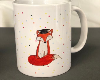 La taza de café del Principito / Taza de café / Taza de declaración / Taza linda / Taza personalizada / Taza de zorro divertido / Taza de regalo / Taza de zorro pequeño príncipe