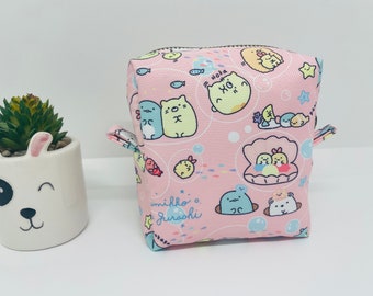 Cute Japanese pink Sumikko Gurashi boxed pouch
