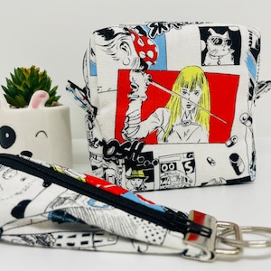 Cute Japanese Anime mini box pouch with key pouch set