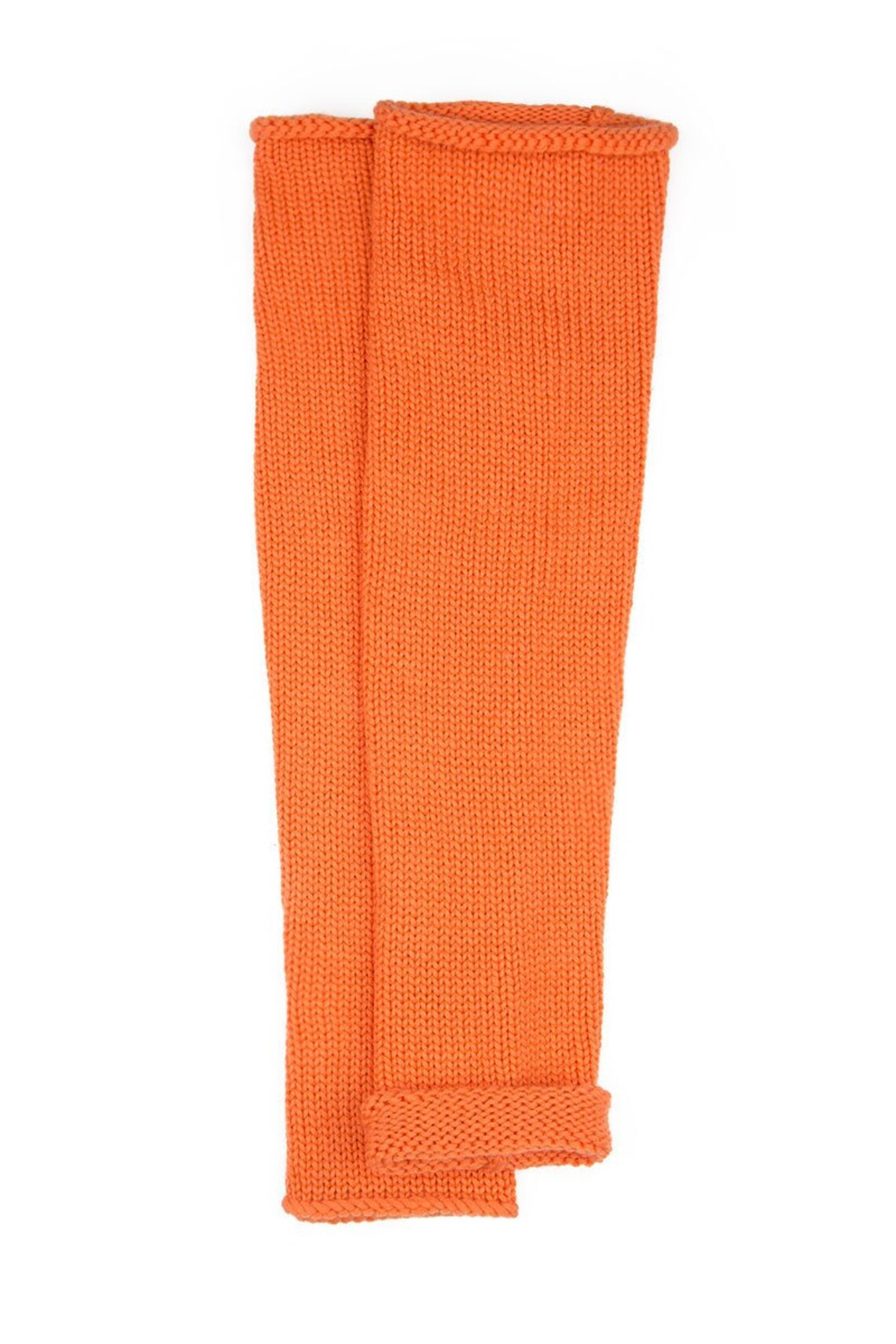 Soft Orange Cashmere Leg Warmers Natural Handmade Hand Knitted Etsy