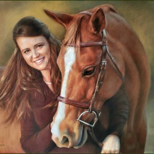 Pastel portrait painting 19,5&#39;x25,5&#39;