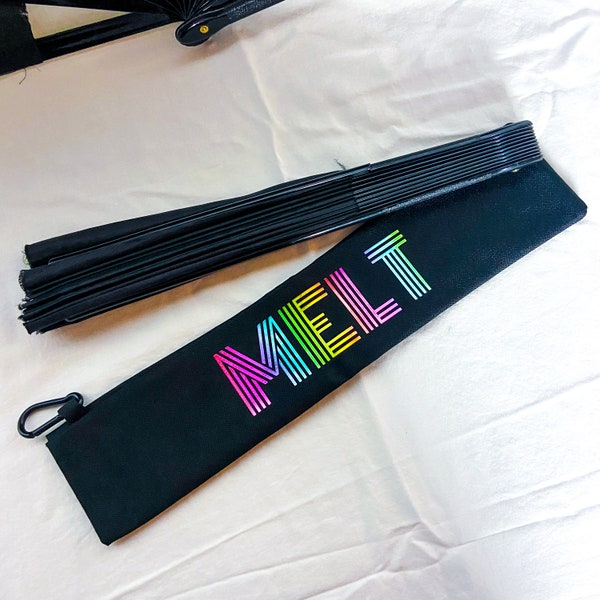 Phish Folding Hand Fan Travel Bag - for Summer Tour, Festivals, Lot Merch, Gift - MELT - Made To Order