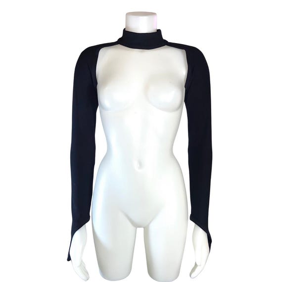Blaze On Collared Shrug w/ Finger Loop Sleeves- Fire Friendly Performer Outfit for Flow Arts