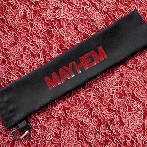 MAYHEM Lady Gaga Folding Fan Travel Sleeve- Clip-On Hand Fan Holder - for Little Monsters, Pride, Mayhem Ball, Gagachella - Made to Order