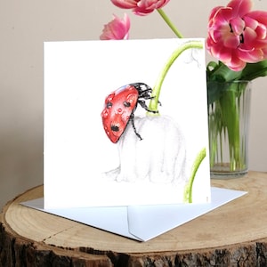 Carte de vœux Ladybird