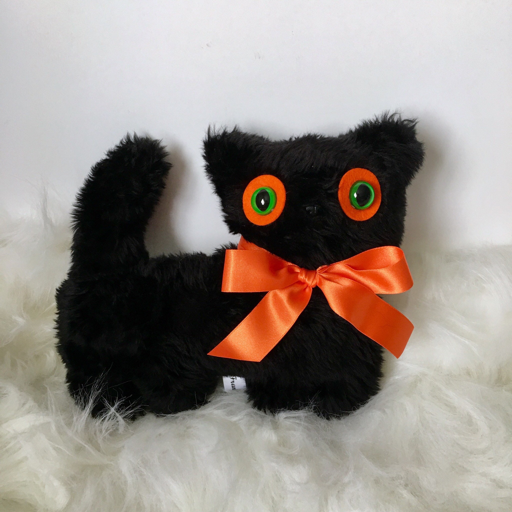 Small Black & Orange Cat Plush Toy OOAK Art Doll Kawaii - Etsy Canada