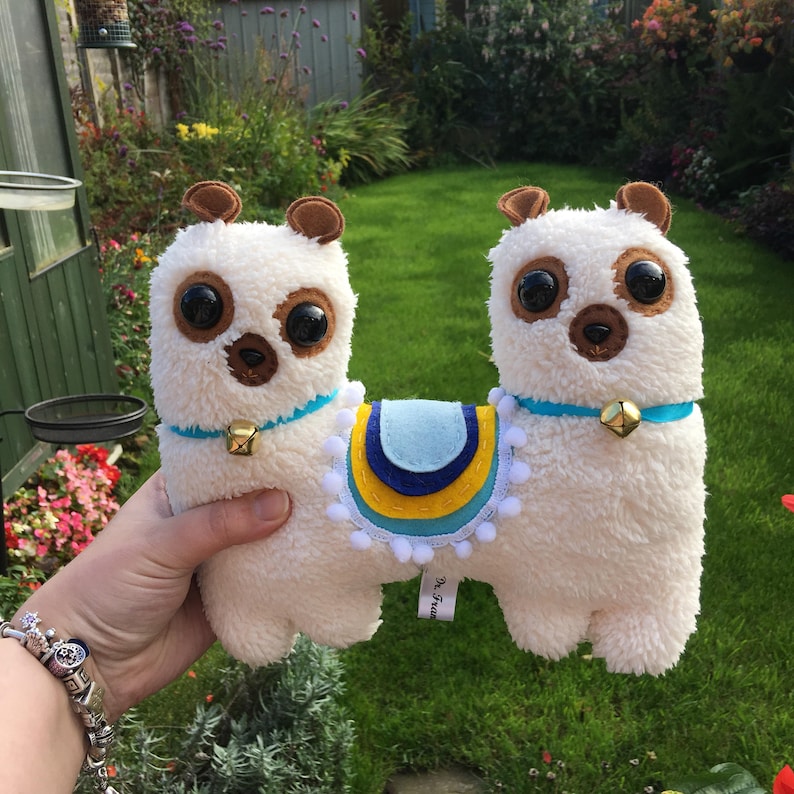 Two Headed Llama Plush Toy Push Me Pull You Twin Llama Etsy