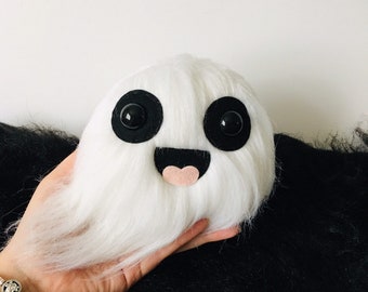 Cute Ghost Plush Toy, Mini Halloween Ghost Soft Toy, Kawaii Spooky Plushie, Handmade Small Ghost Gift, Baby Boo Ghost