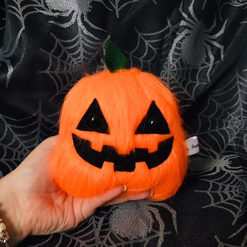 Munchkin Pumpkin Plush Jack O Lantern Plushie Halloween Etsy Australia