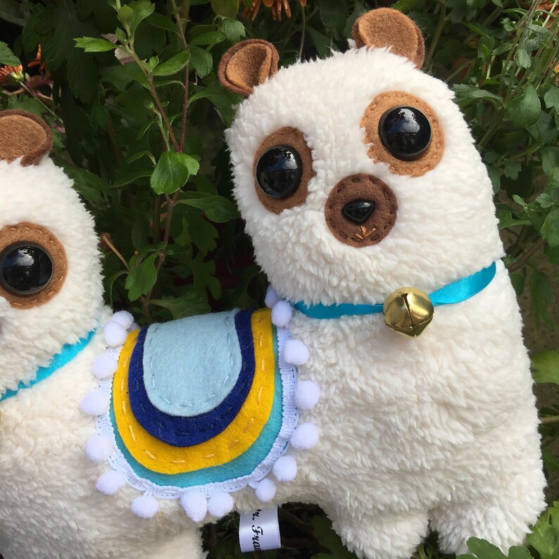 Two Headed Llama Plush Toy Push Me Pull You Twin Llama Etsy