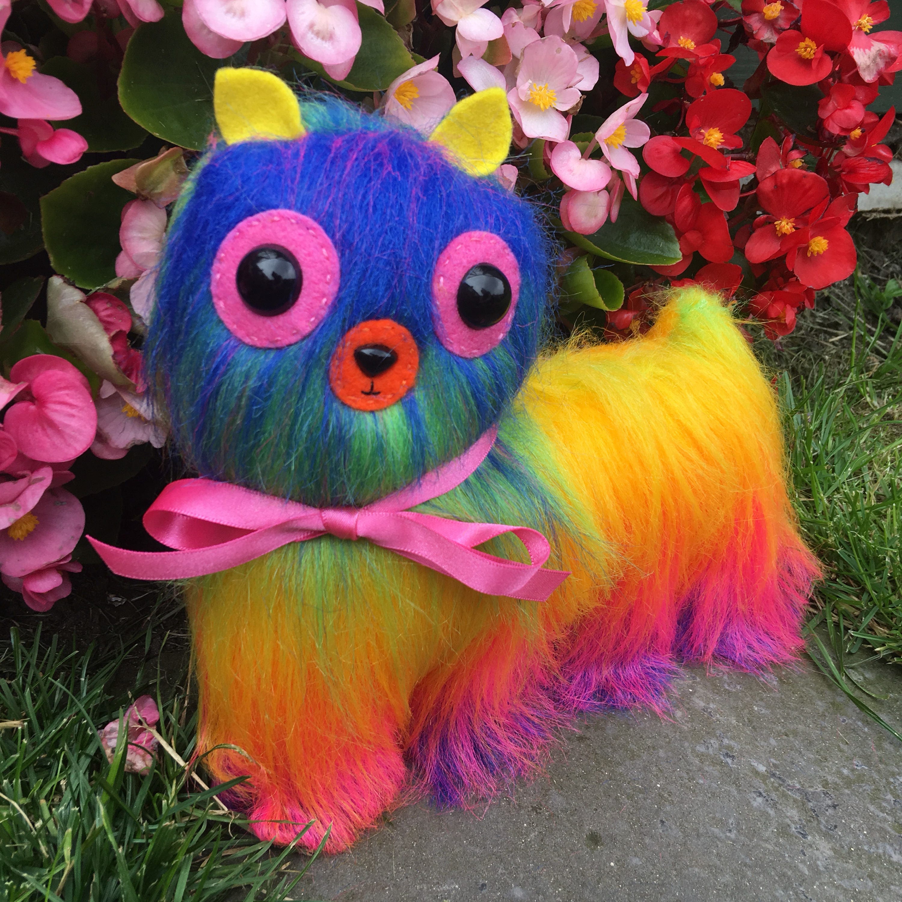 Rainbow Alpaca Plush Toy Llama Kawaii Plushie Weird Stuffed | Etsy