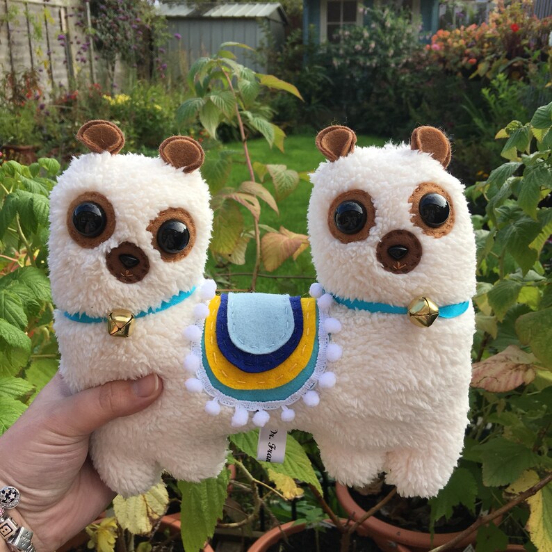 Two Headed Llama Plush Toy Push Me Pull You Twin Llama Etsy