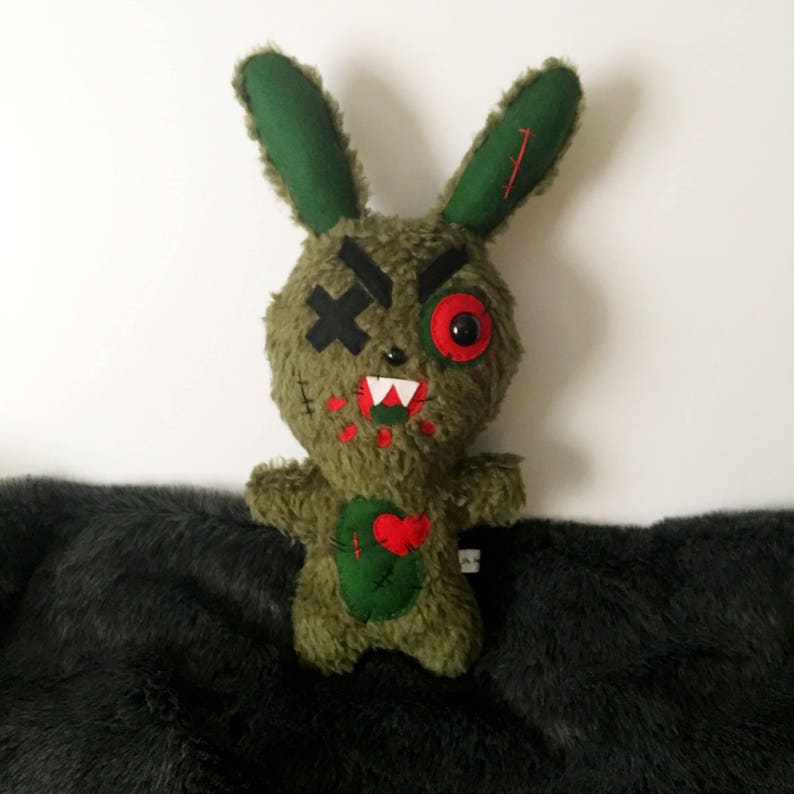 ZomBunny Zombie Rabbit Plush Horror Toys Creepy Plushie | Etsy