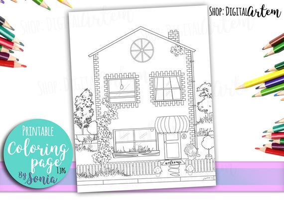 Featured image of post Drawing House Colouring Pages Select from 35472 printable coloring pages of cartoons animals nature bible and many more