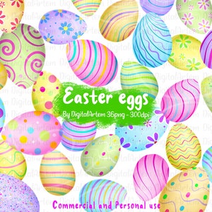Imágenes prediseñadas de huevos de Pascua pastel - Imágenes prediseñadas de huevos de Pascua coloridos - Imágenes prediseñadas de Pascua - Imágenes prediseñadas de uso comercial - Huevos de Pascua PNG - Imágenes prediseñadas de búsqueda de huevos