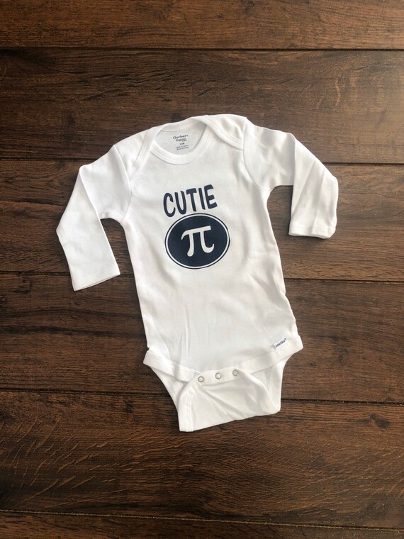 Cutie π Baby Infant Pi Day one Piece Onesie one piece shirt Etsy