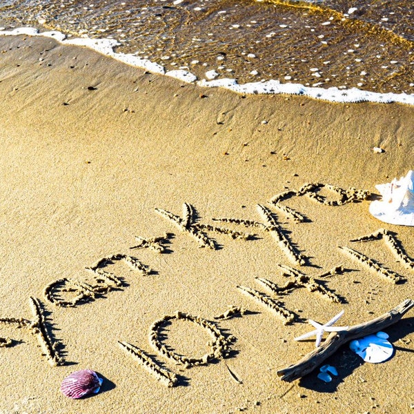 Sand Writing - Etsy