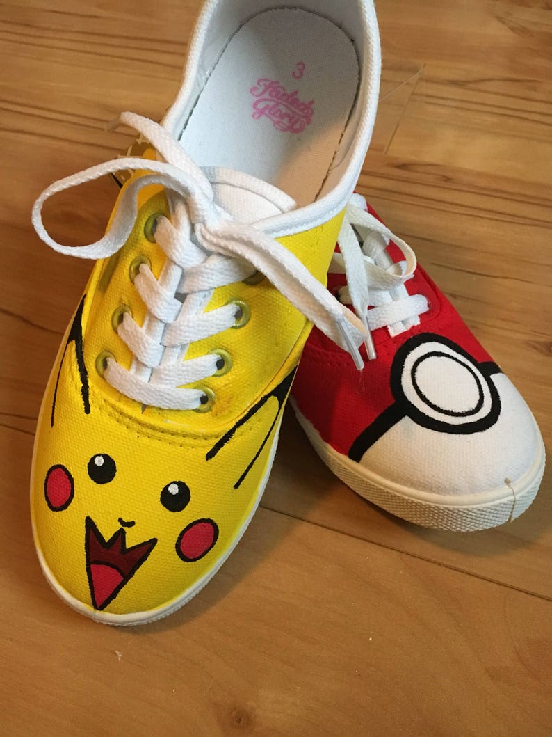 Pikachu and Poke ball sneakers!