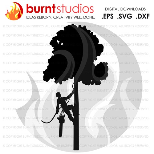 Tree Service Machine Svg SVG Cutting File Bucket Truck Tree Trimmer Arborist - Etsy