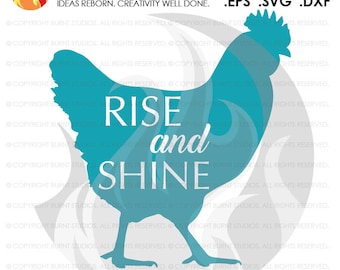 デジタル ファイル、Rise and Shine Mother Cluckers、ニワトリ、雌鶏、雄鶏、農場、牛、アヒル、SVG カット ファイル、面白い、Png、Dxf、Eps ファイル