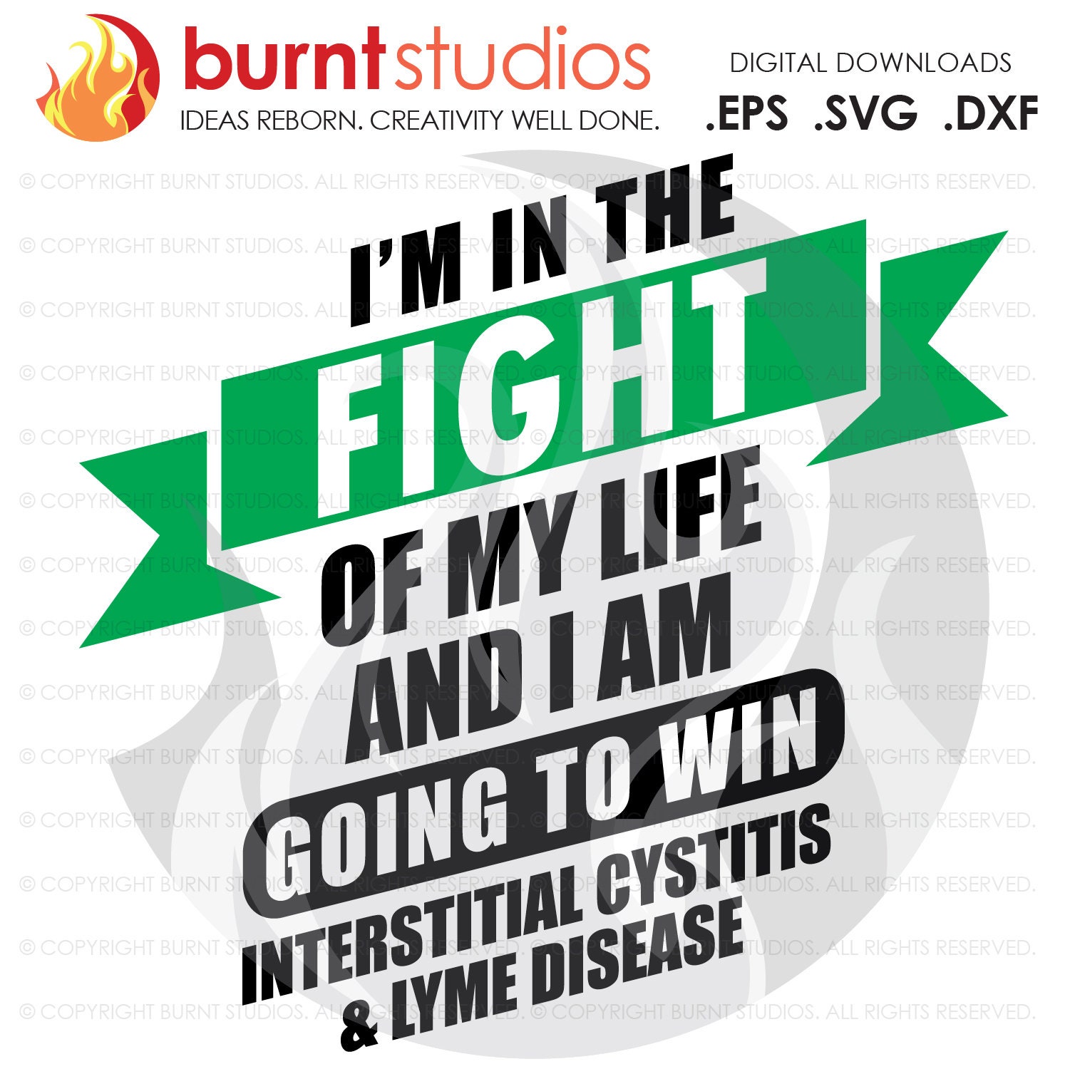 Interstitial Cystitis And Lyme Disease Awareness Fight Of My - Etsy  Australia