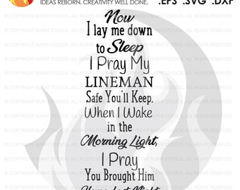 DIGITAL FILE Lineman es Prayer SVG Cutting File, Power Lineman Prayer, Linemen, Lineman, Power, Climbing Hooks, Spikes, Gaffs, Dekal Artwork