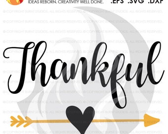 Digital File, Thankful, Thanksgiving, Heart and Arrow, Bohemian, Turkey, Holiday, Shirt Design, Decal Design, Svg, Png, Dxf, Eps file