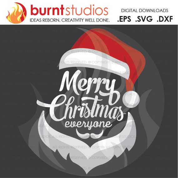 Download Digital File Merry Christmas To You Santa Face Santa Etsy