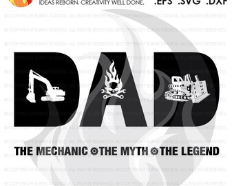 Digital File, Fathers Day Heavy Equipment Mechanics Gift, Machinery Mechanic, Dad, Automotive, Wrench, Mechanic SVG, Mechanic Decal Art