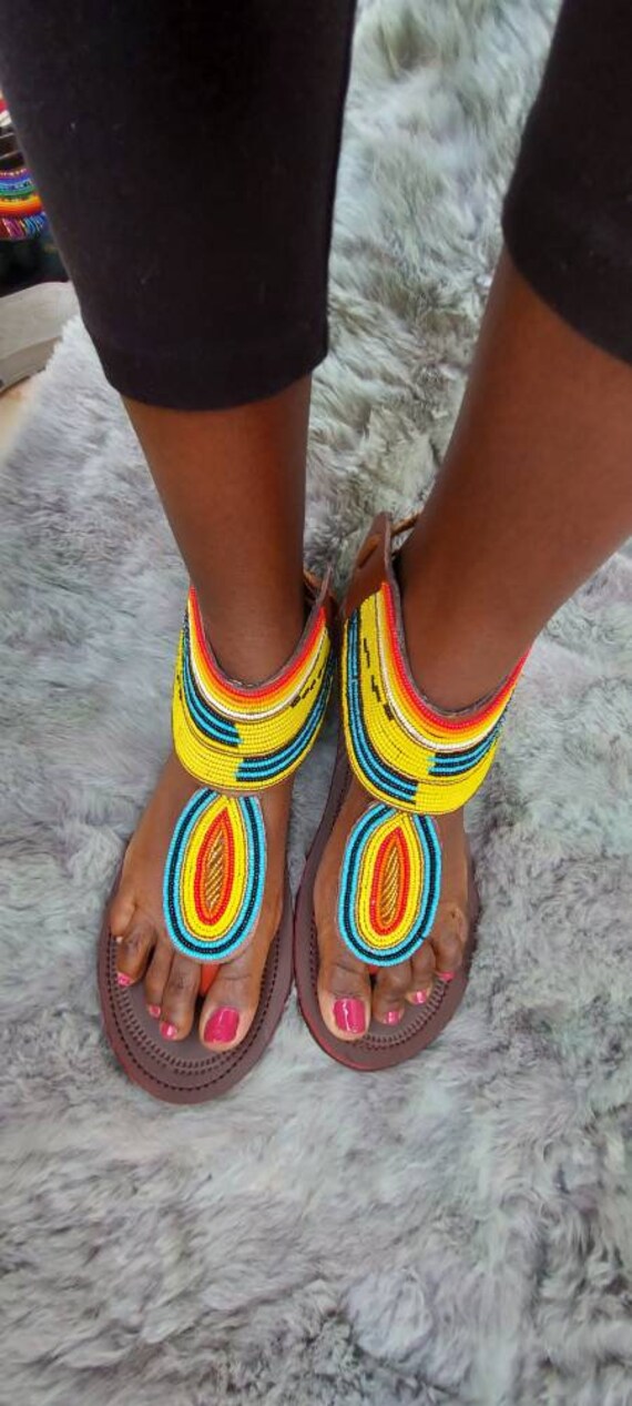 Afrikaanse sandalen - Etsy België