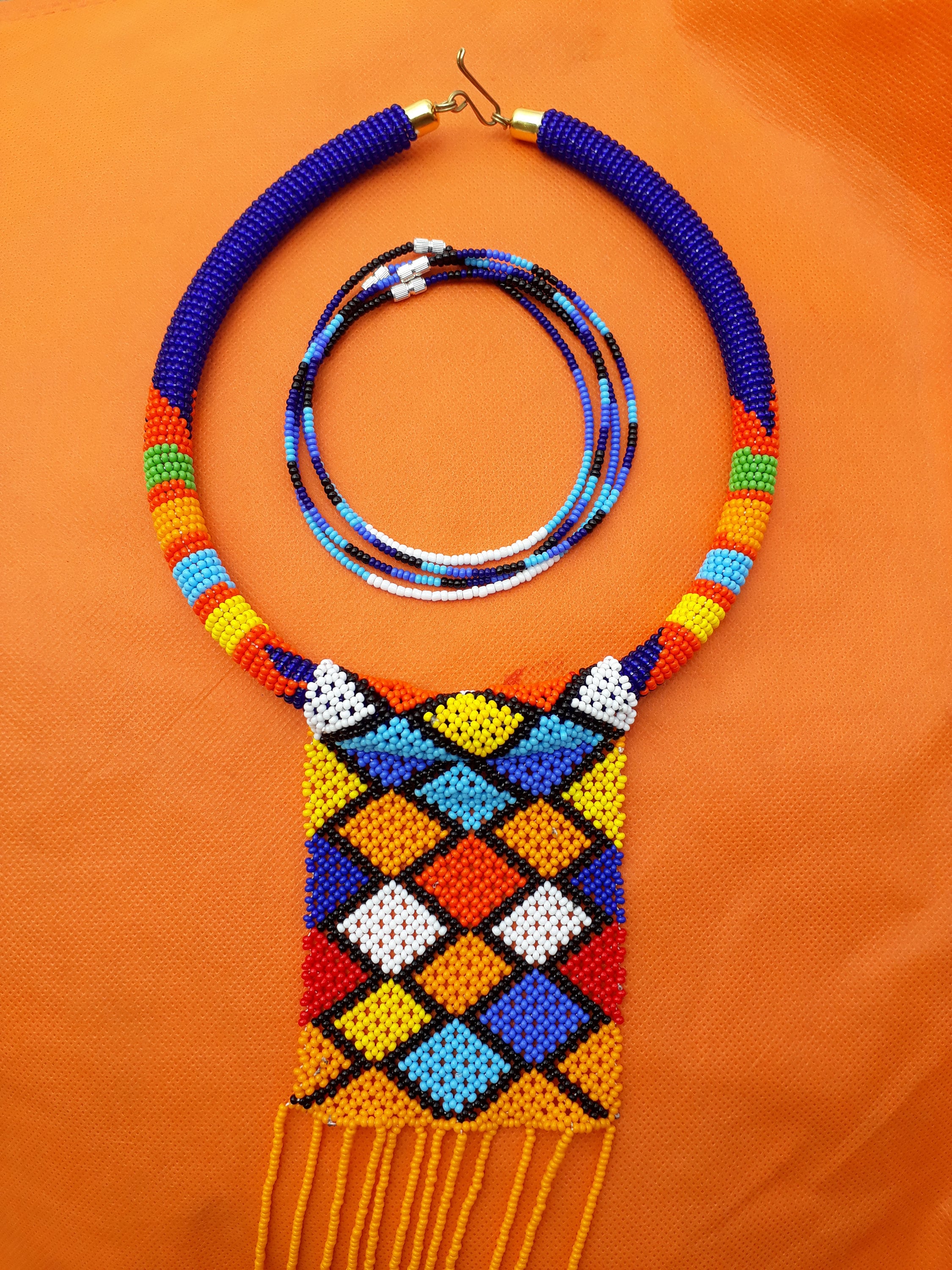 Maasai jewelry setMaasai chocker necklace Maasai necklace Etsy