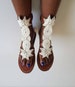White beaded sandals,gladiator sandals for women,African sandals,summer sandals,leather sandals,gladiator sandals,sandals for women 