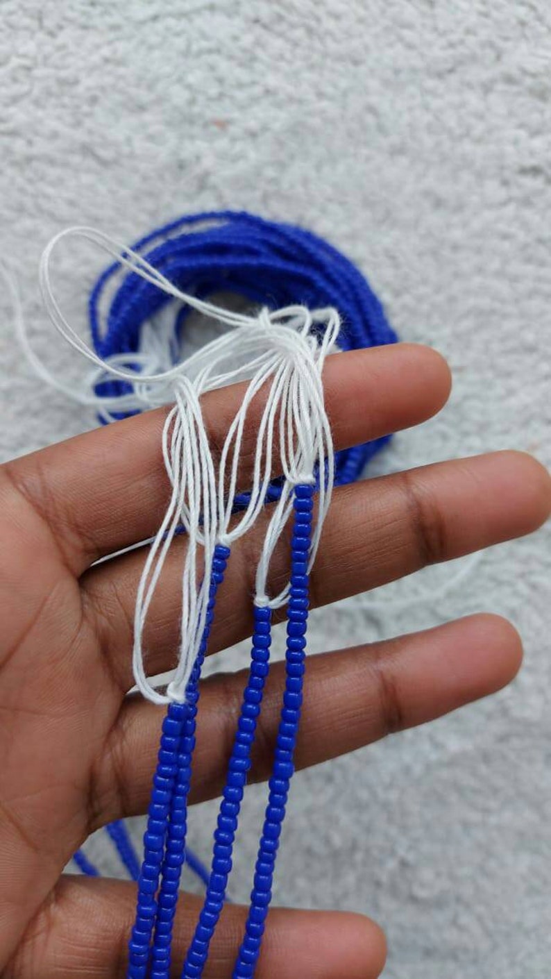 Tie on thread waist beadsadjustable thread waist beadsbeaded Etsy