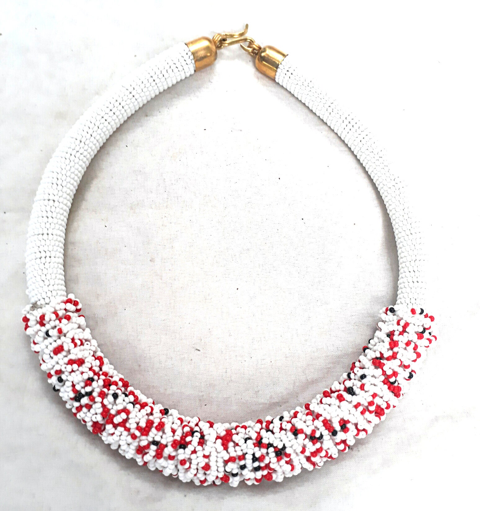 White chokermasai necklacesunique necklacesAfrican Etsy