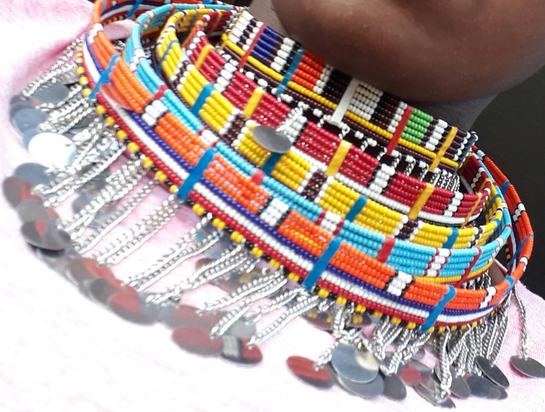 Beaded maasai jewelry set African maasai jewelry beaded Etsy