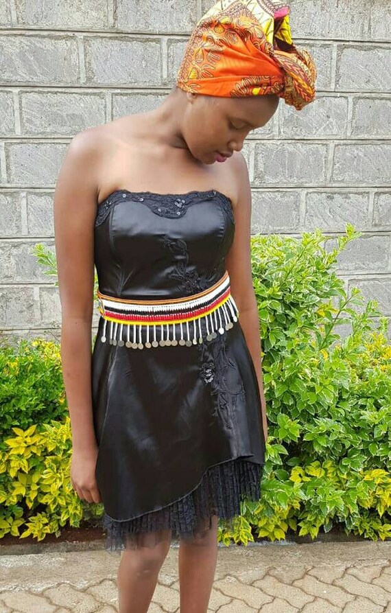 zulu beaded waist belt
