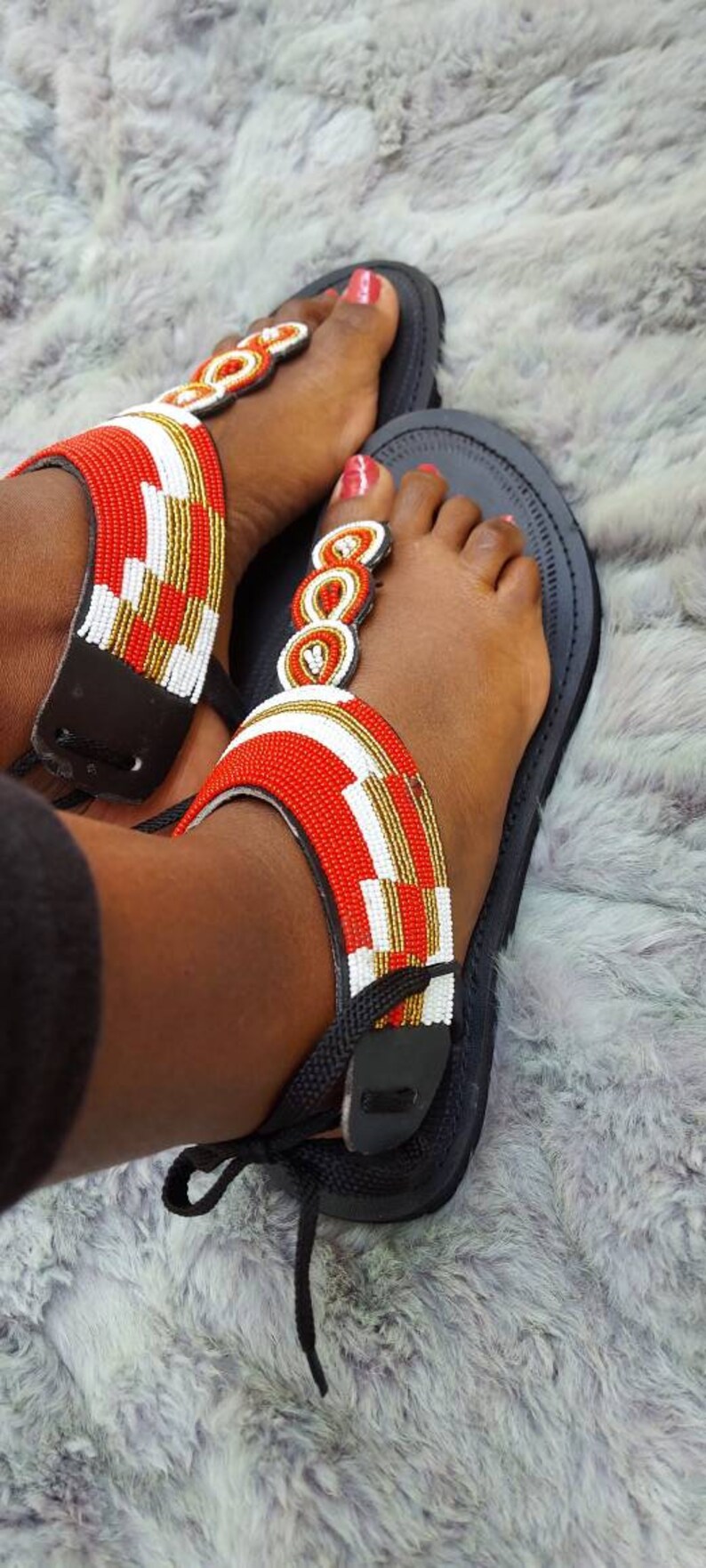 White beaded sandals African Beaded gladiator sandals,brown leather sandals,masai sandals for women,beaded sandals for women,gift for her