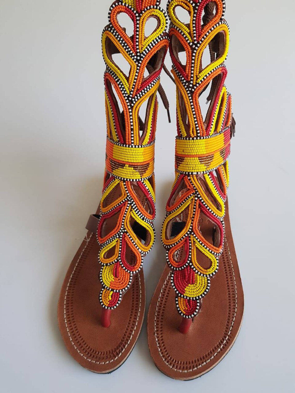 maasai beaded sandals