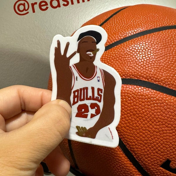 Michael Jordan GOAT Championship MJ Chicago Bulls Sticker