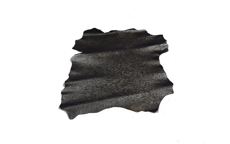 fancy leather Silver Black lambskin printed fish
