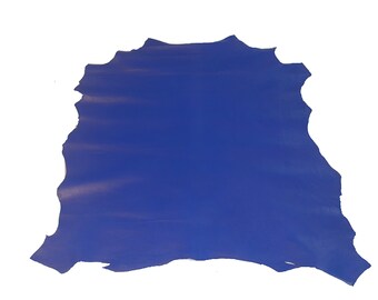 Electric blue lambskin - nappa leather