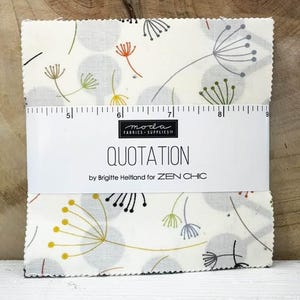Quotation - Charm Pack - by Brigitte Heitland for Zen Chic for Moda Fabric