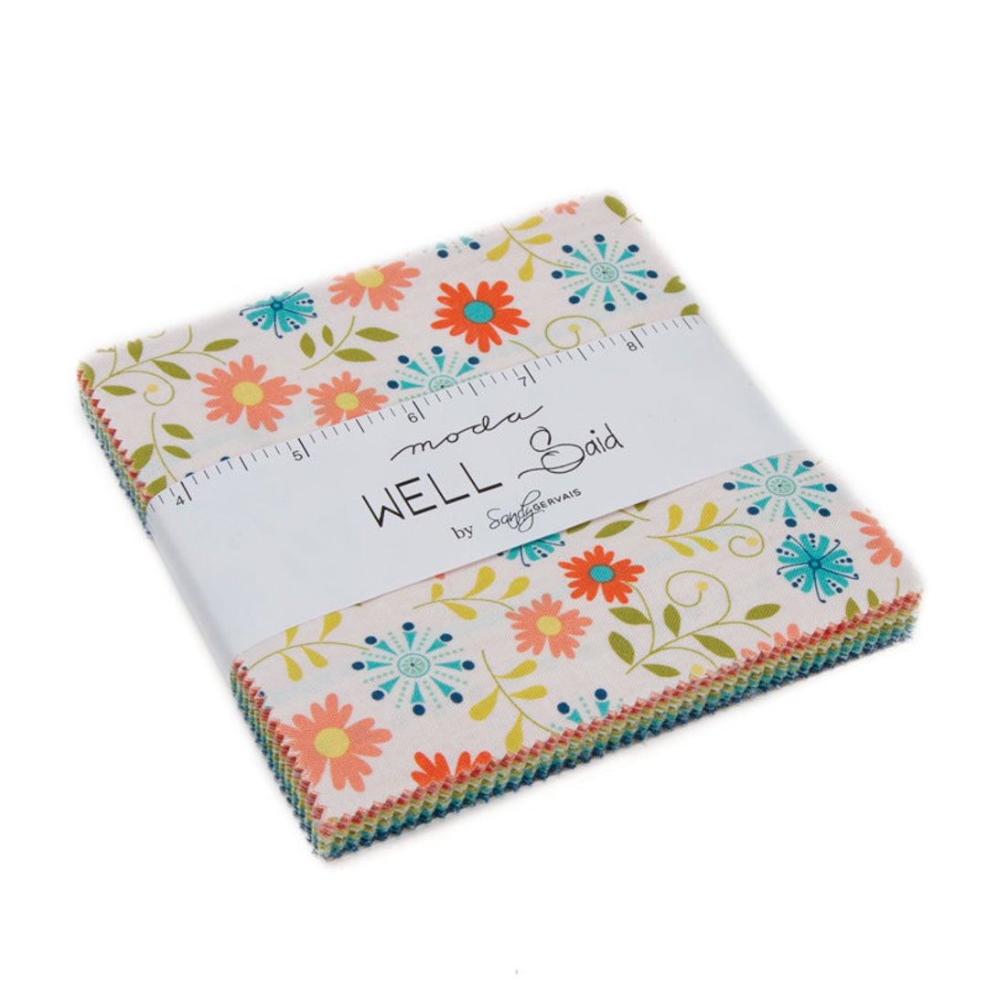 Well Said - Charm Pack - by Sandy Gervais for Moda Fabric - Etsy