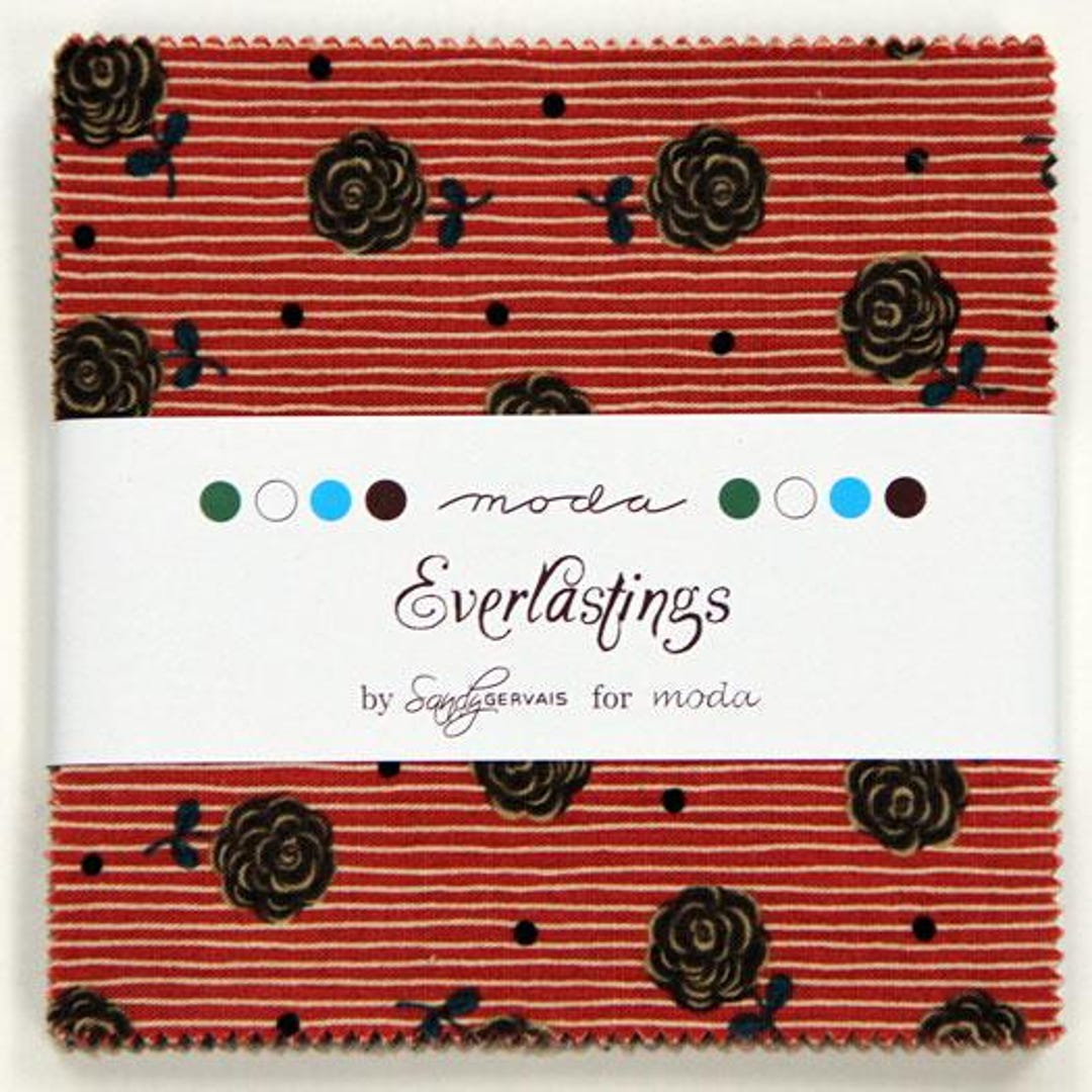 Everlastings - Charm Pack - by Sandy Gervais for Moda Fabric - Etsy