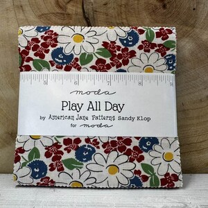 Play All Day - Charm Pack - by American Jane Patterns, Sandy Klop for Moda Fabric